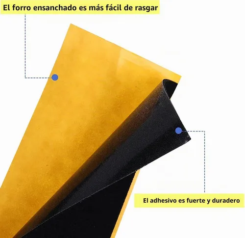 Vista 5 de WINDIR 12 piezas de cinta de agarre de espuma para diapasones, 1.496 in x 4.331 in Pro negro madera MiNi Skateboards (12 unidades)