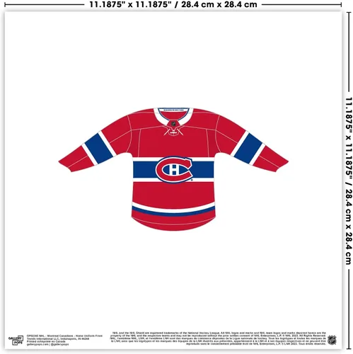 Vista 4 de Trends International Gallery Pops NHL Montreal Canadiens - Jersey Wall Art Bundle (3-Pack) Gallery Pops Wall Art, White Framed Version