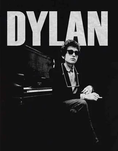 Vista 3 de Bob Dylan T Shirt En Piano Logo Oficial Hombre Negro