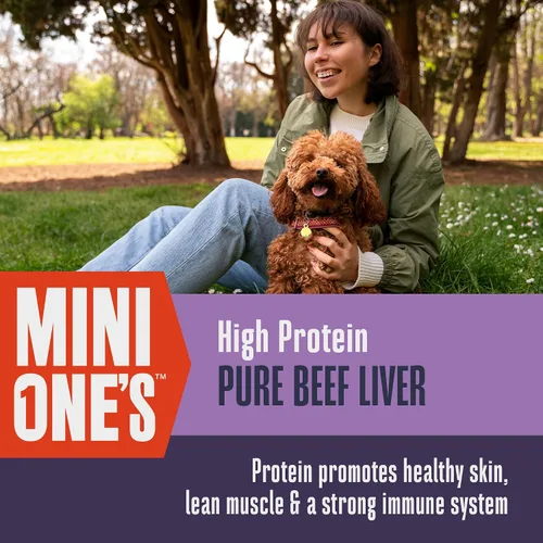 Vista 4 de Whole Life Dog Mini Ones - Golosinas liofilizadas para perros, alimentos liofilizados de grado humano, alimentos ricos en proteínas, aperitivos