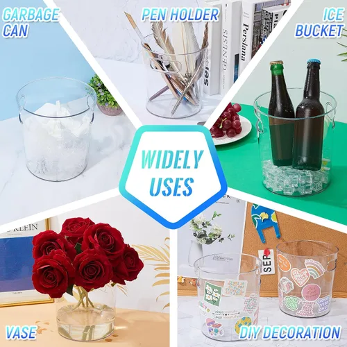 Vista 7 de Tessco for you - Cubo de hielo de plástico para fiestas con asa