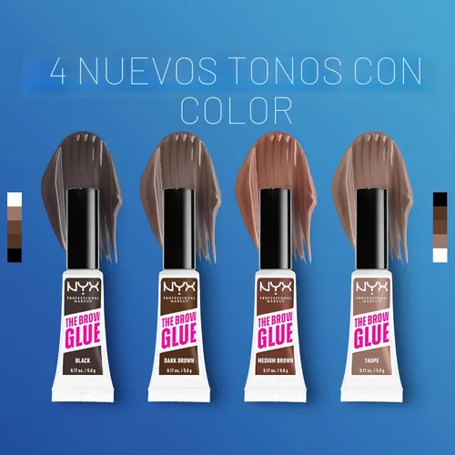 Vista 4 de NYX PROFESSIONAL MAKEUP - El pegamento para cejas, gel para cejas de fijación extrema - Transparente