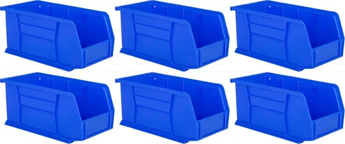 Vista 16 de Hudson Exchange Contenedor de Almacenamiento de Plástico Apilable y Contenedor Colgante de 11" x 5-1/2" x 5" (Negro, 1 Paquete)