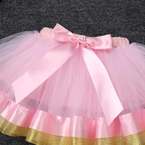 Vista 5 de IBAKOM Atuendos de cumpleaños para niñas, diadema, camiseta, falda tutú, suministros de decoración, sesión de fotos para fiesta, decoración sorpresa