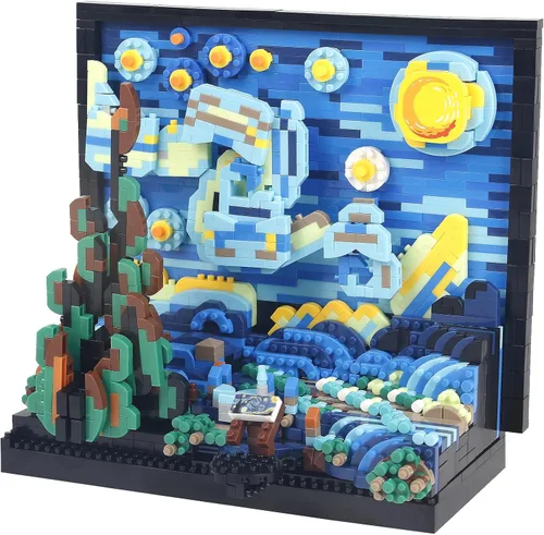 Vista 2 de SAMYBLOCKS Juego de 3600 bloques de construcción de castillo, ideales creativos, bloques de construcción de palacio de ensueño, el mejor regalo