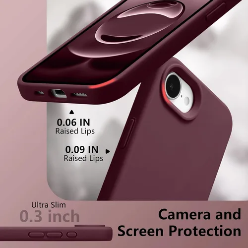 Vista 604 de Funda magnética de silicona para iPhone 13 Pro, color blanco antiguo [Compatible con Magsafe] [Forro de microfibra suave antiarañazos], funda