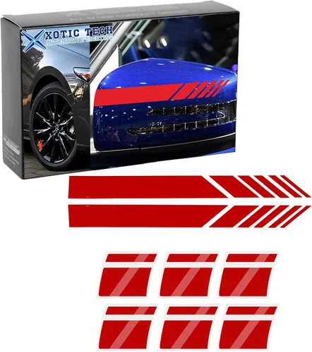 Vista 12 de x xotic tech Calcomanías de vinilo de rayas para espejo retrovisor estilo AMG Racing AMG, compatibles con Mercedes Dodge, Chevrolet Chrysler, etc.