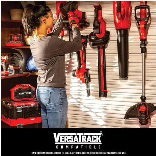 Vista 6 de CRAFTSMAN V20 Kit Combinado de Cortadora de Hilo y Soplador de Hojas, Inalámbrico (CMCK297M1)