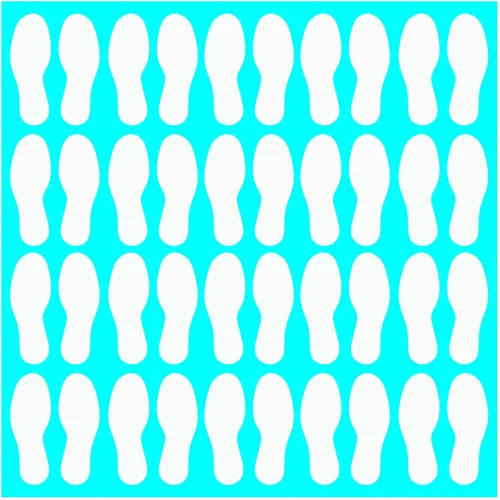 Vista 79 de LiteMark Calcomanías de vinilo para piso, calcomanías de línea para suelo de aula, oficinas, bailes, eventos, marcadores de puntos duraderos con Azul