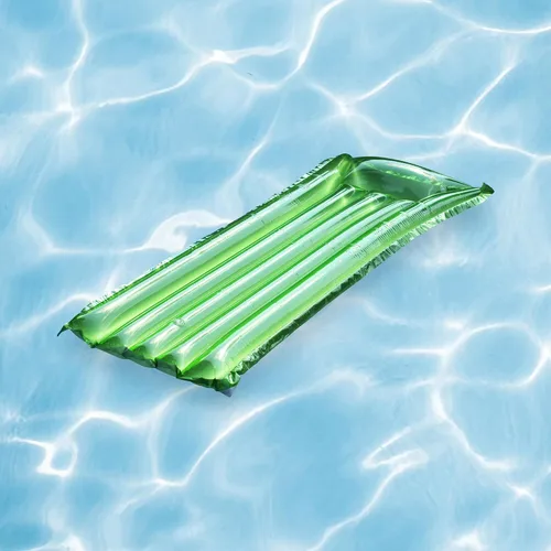 Vista 4 de Flotador De Piscina Reflectante Inflable De Sol Tanner - 72" - Verde