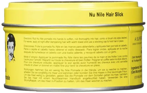 Vista 2 de Murray's Nu Nile Hair Slick - Pomada para aderezo (3 onzas), tarro