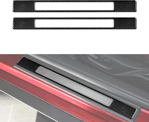 Vista 10 de Adhesivo de vinilo de fibra de carbono para panel de marco de engranajes para Ford Mustang 2015, 2016, 2017, 2018, 2019, 2020, 2021, 2022, 2023