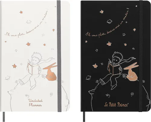 Vista 10 de Moleskine Le Petit Prince - Cuaderno de edición limitada, grande, a rayas, negro, tapa dura (5 x 8.5)
