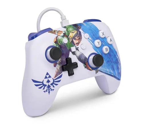 Vista 3 de PowerA Enhanced Wired Controller for Nintendo Switch - Master Sword Attack Zelda Link