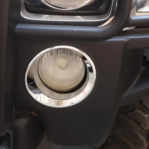 Vista 9 de Anillo de cubierta de lámpara antiniebla delantera para accesorios Hummer H3 2005-2009, protector de marco de lámpara antiniebla, parachoques