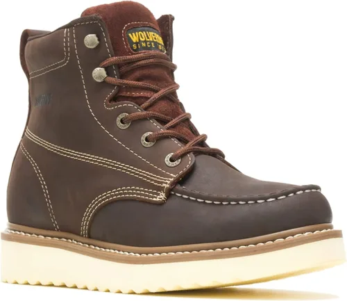 Vista 2 de Wolverine Loader Botas de trabajo para hombre de puntera suave de 6 pulgadas