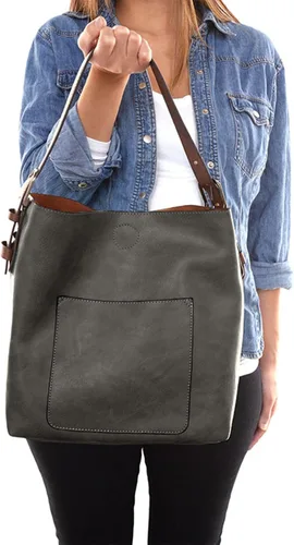 Vista 5 de Joy Susan - Bolsa clásica 2 en 1 para mujer, estilo hobo