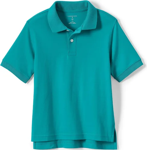 Vista 10 de Lands' End - Polo de uniforme escolar para niños – 100% algodón cómodo que dura todo el año, de fácil cuidado, manga corta Negro