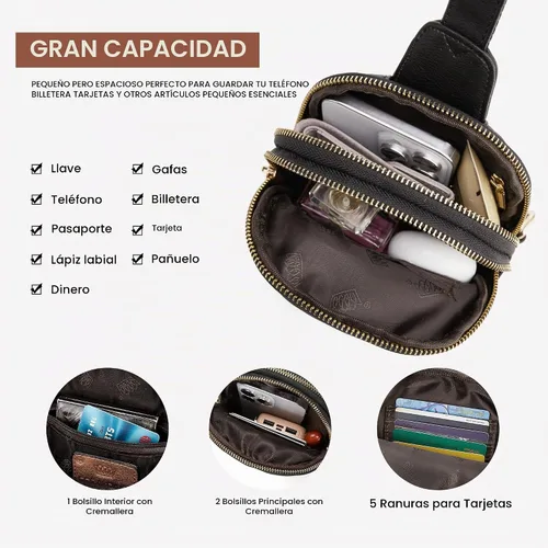 Vista 4 de Bolsos bandolera y riñoneras - Regalos de bolsos de cinturón para mujeres