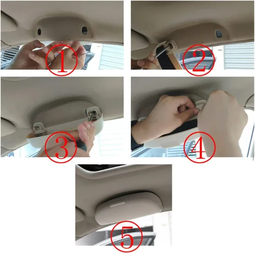 Vista 4 de jfqm Fit for Nissan Juke Fit for Qashqai Fit for Rogue Fit for X-Trail Fit for Livina Fit for Sunny Car Glass Glasses Holder Case Box Accessories