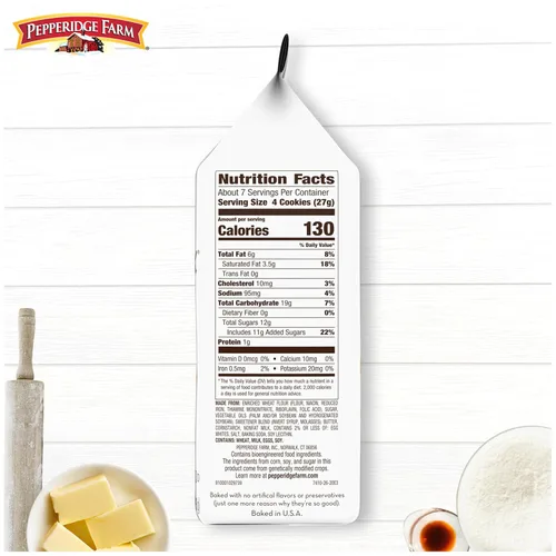 Vista 5 de Pepperidge Farm Galletas crujientes caramelizadas de Burdeos, bolsa de 6.75 onzas