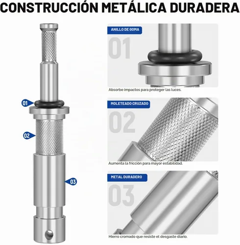 Vista 8 de NEEWER Adaptador de pasador junior a bebé, 1-1/8"/28mm macho junior a 5/8"/16mm adaptador de soporte de perno para soporte C, soporte de luz
