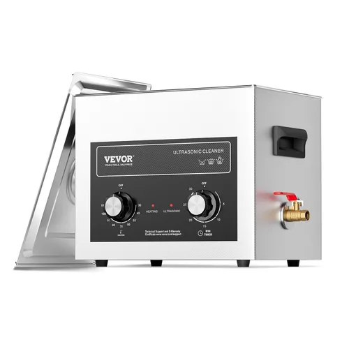 Vista 14 de VEVOR Limpiador ultrasónico de 2 litros con temporizador y cesta, máquina de cavitación sónico digital profesional, máquina de limpieza de 60 W