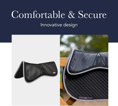 Vista 4 de LeMieux Half Saddle Pad - Almohadillas de sillín inglesas para caballos - Equipos y accesorios de equitación ecuestre