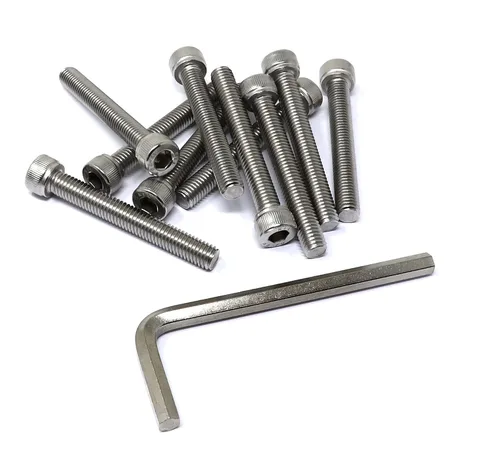 Vista 278 de iexcell Kit de tornillos de cabeza hexagonal de acero inoxidable 304, 100 unidades M2 x 0.157 in, paso de rosca de 0.016 in