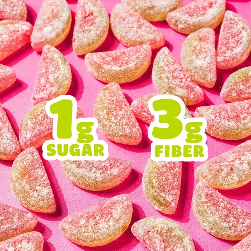Vista 6 de SmartSweets Sourmelon Bites Minis Snack Pack 0.78 onzas (paquete de 8) Caramelos de gomita agria bajos en azúcar y calorías Snacks saludables