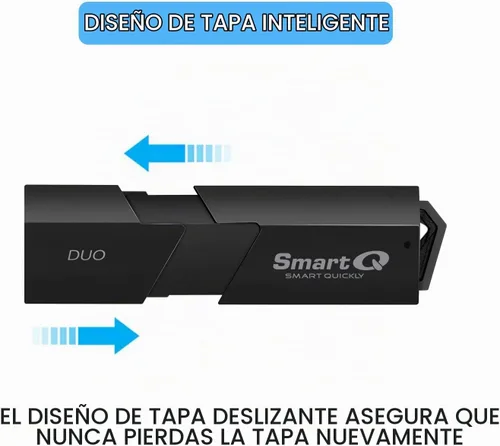 Vista 6 de SmartQ C307 DUO Lector de tarjetas SD portátil USB 3.0 Adaptador de tarjeta de memoria flash Hub para SD, Micro SD, SDXC, SDHC, MMC, Micro SDXC