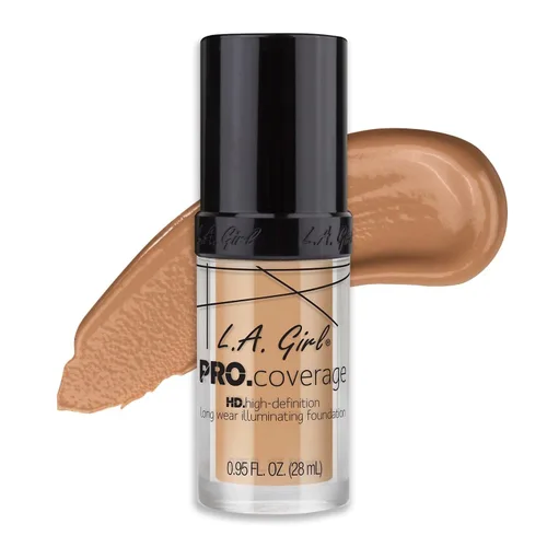Vista 17 de Base de maquillaje líquida L.A. Girl Pro Coverage, Beige