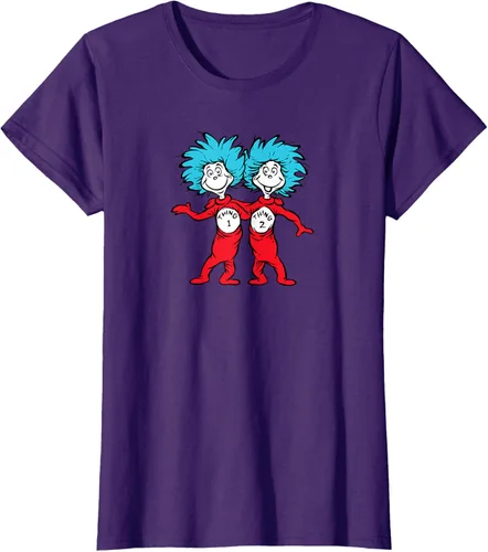 Vista 13 de Dr. Seuss Thing 1 Thing 2 Buddies - Camiseta Negro