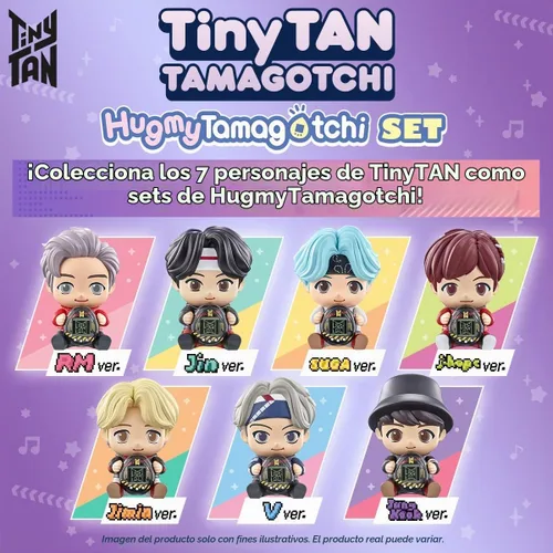 Vista 3 de Tamagotchi Nano x BTS TinyTAN Hugmy Tamagotchi Jin ver. Figura de vinilo (88876)