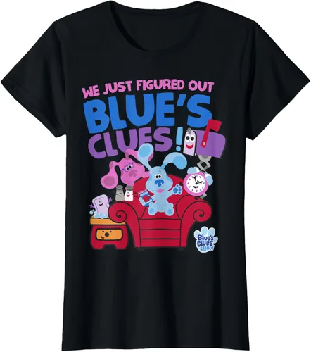 Vista 42 de Blue's Clues & You Group Shot Just Figured Out Blue's Clues Camiseta Negro