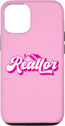Vista 27 de iPhone 12 Pro Max Agente de Bienes Raíces Mujer Rosa Caso