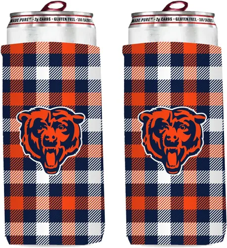 Vista 18 de Paquete de 2 soportes para latas de fútbol de 12 onzas, delgado y delgado, aislador de bebidas Huggie Cooler Coozies (Arizona (cardenales))