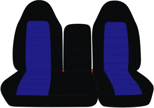 Vista 24 de Funda para asientos y apoya brazos de camiones, asiento delantero dividido 60/40 con apertura en el medio, para camión 1997-2000 Ford F-150, de 21