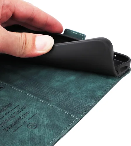 Vista 6 de Funda tipo cartera para Samsung Galaxy S20, piel sintética, con función atril, ranuras para tarjetas, funda plegable con tapa, funda protectora