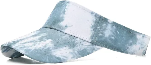 Vista 10 de Gorras Deportivas con Visera Solar de Algodón con Parte Superior Abierta para Hombres y Mujeres Verde militar