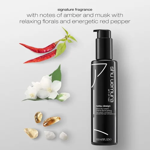 Vista 4 de shu uemura art of hair Netsu Design - Crema de secado por soplado, imprimación y protector de calor, añade volumen y suavidad, sujeción media
