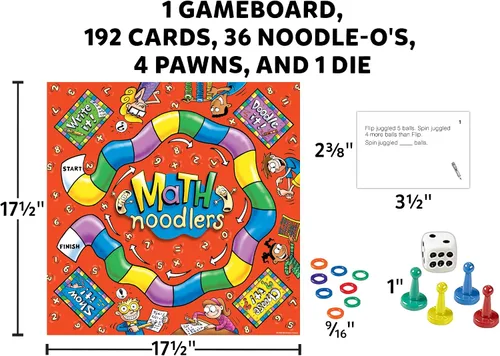 Vista 3 de Edupress Juego de fideos matemáticos, grados 2-3 (EP62350), Multi