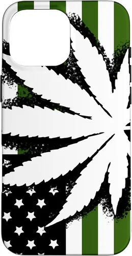 Vista 19 de American Weed Flag 4:20 Cannabis Pot Marijuana Stoner Gift Case for iPhone 17