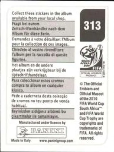 Vista 2 de Calcomanías de la Copa Mundial de la FIFA de Panini 2010 #313 Nikola Zigic Serbia - Adhesivo oficial de álbum de fútbol (2 pulgadas x 1.5 pulgadas)