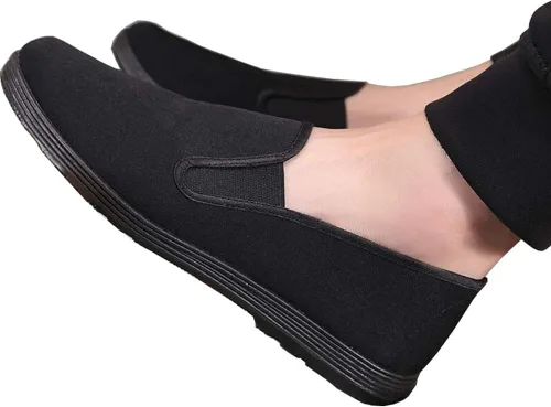 Vista 2 de Artes marcialesKung FuTai Chi Zapatos Suela de goma Zapatos de lona Unisex Negro