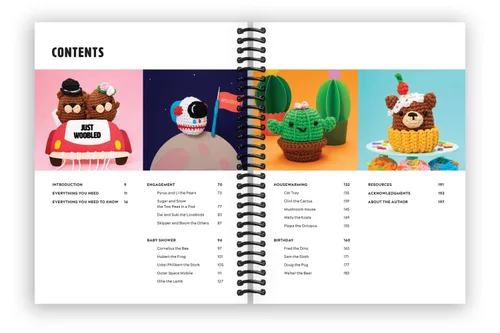 Vista 2 de Crochet Amigurumi for Every Occasion 21 Easy Projects to Celebrate Life's Happy Moments (The Woobles Crochet) Spiral-bound Justine Tiu of The Woobles