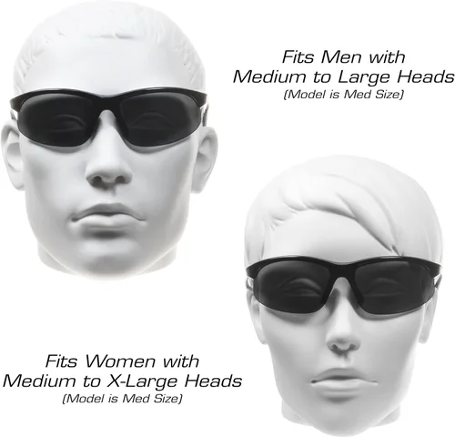 Vista 3 de proSPORT BIFOCAL - Lentes de sol tintados para hombre y mujer, alta definición, amarillo ámbar ahumado, +1.50 +1.75 +2.00 +2.25 +2.50