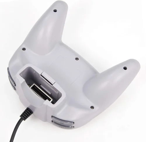 Vista 5 de KIWITATA Retro N64 Mini Controller, Mini N64 Wired Remote Game Pad Upgraded Joystick Controller for Classic N64 Video Console (Gray)
