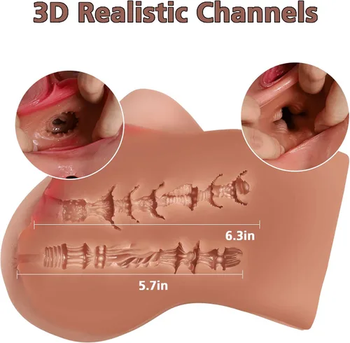 Vista 3 de Muñeca Sexual Juguetes Sexuales para Hombres, Masturbador Masculino Portátil de Bolsillo Vagina Falsa Mini Muñecas Sexuales con Vagina Realista Sexo