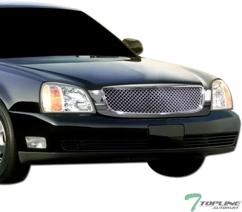 Vista 2 de 7422440752746 Compatible con 2000-2005 Cadillac Deville Rejilla de Parachoques Delantero de Malla Cromo
